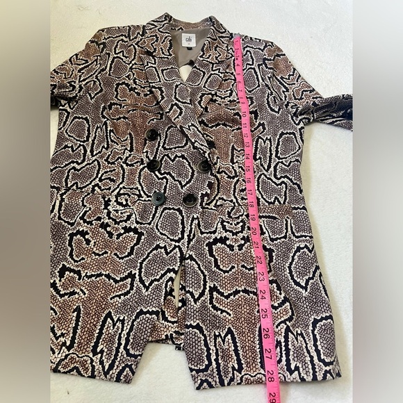 Cabi Python Snake Double Breasted Blazer - Size 12 - Picture 12 of 13